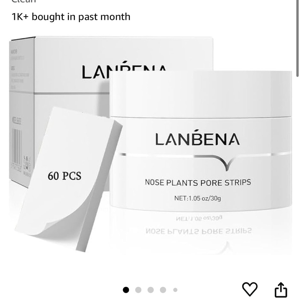 2 PK Lanbena Nose Plants Pore Strips